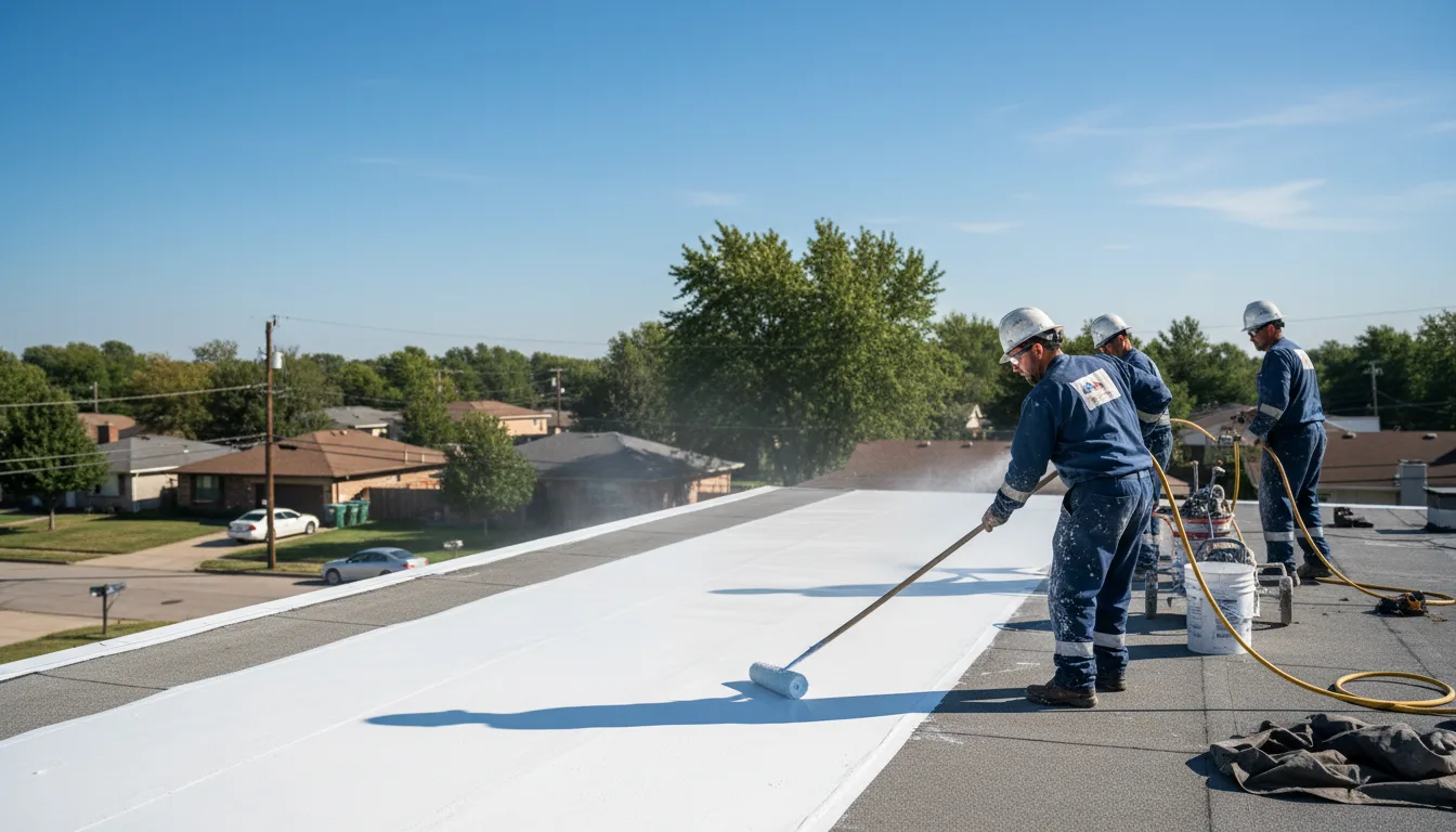 Commercial roof coating in Paden, OK near me